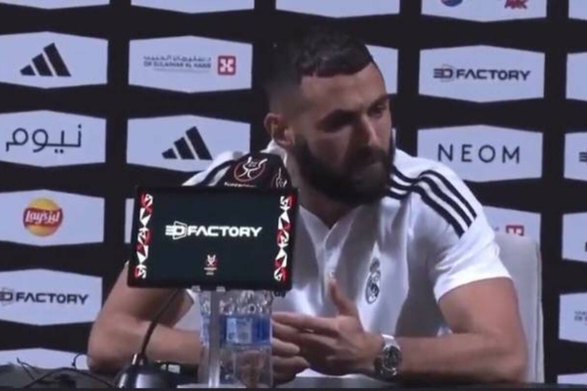 Real Madrid.  “No comment”.  Karim Benzema surprised a reporter at a press conference [WIDEO]