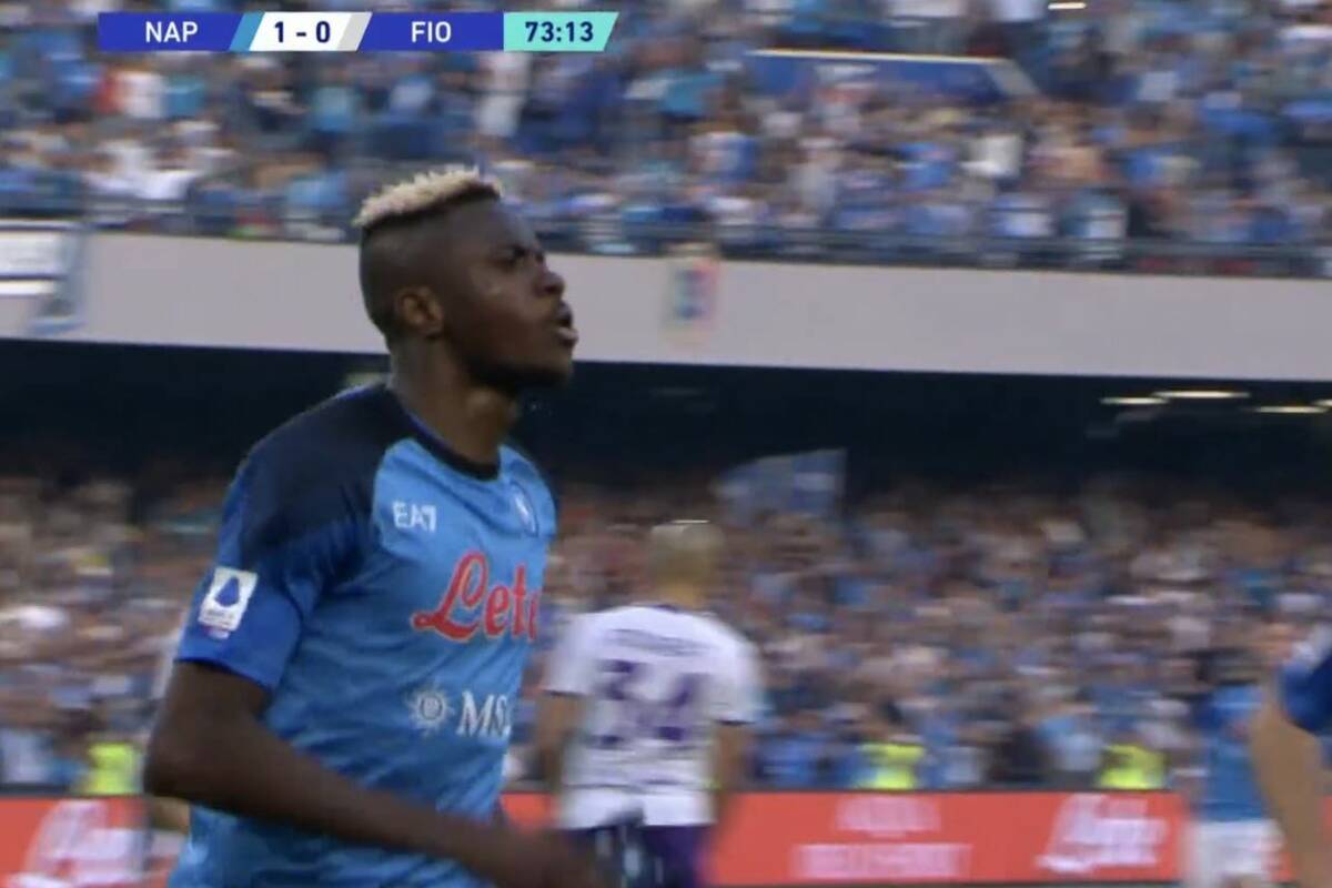 Osimhen missed a penalty but gave Napoli the win.  Big celebration after sealing the Scudetto [WIDEO]