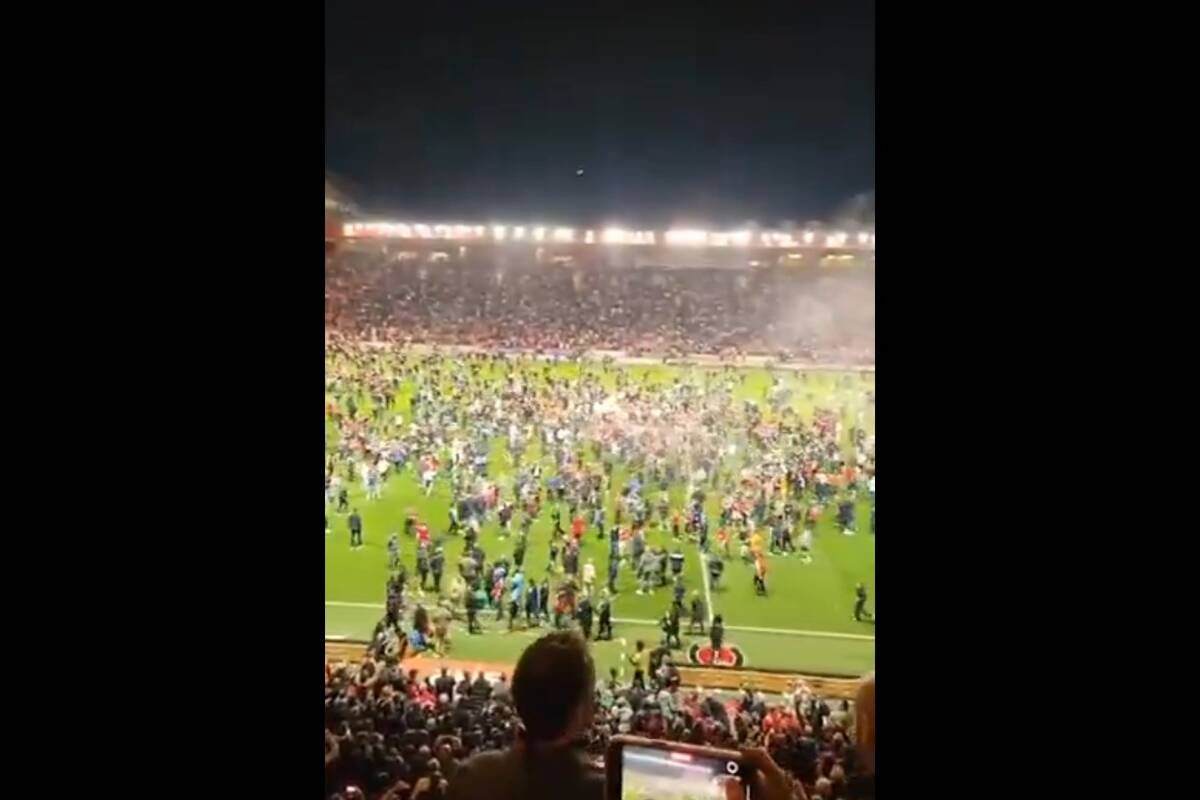 Ależ radość. Takie obrazki po awansie trzecioligowca [WIDEO]