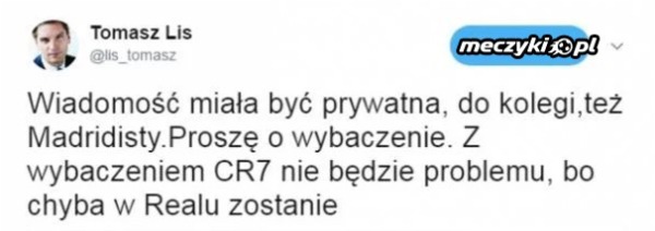Lis tłumaczy się z zamieszania na twitterze