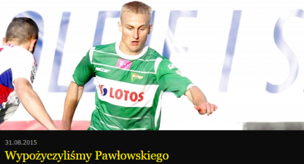 Pawłowski na rok w Koronie Kielce Pawłowski na rok w Koronie Kielce