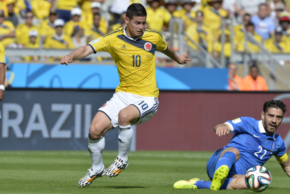 James Rodriguez poprowadził Kolumbię do zwycięstwa z Paragwajem James Rodriguez poprowadził Kolumbię do zwycięstwa z Paragwajem