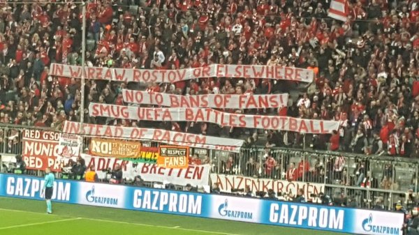 Kibice Bayernu wspierają Legię. "UEFA walczy z futbolem a nie rasizmem" Kibice Bayernu wspierają Legię. "UEFA walczy z futbolem a nie rasizmem"
