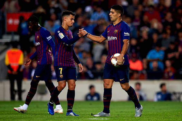 FC Barcelona bliżej półfinału Ligi Mistrzów. Wygrała z Manchesterem United dzięki samobójowi [WIDEO]