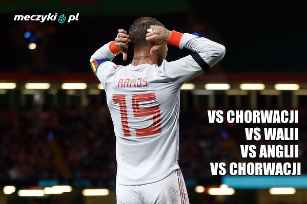 Sergio Ramos strzelił gola w każdym z ostatnich 4 meczów Hiszpanii