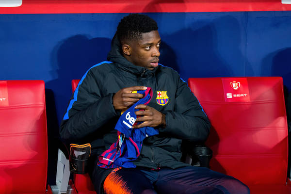 Znowu to zrobił. Dembele zaspał i po raz kolejny opuścił trening Barcelony Znowu to zrobił. Dembele zaspał i po raz kolejny opuścił trening Barcelony