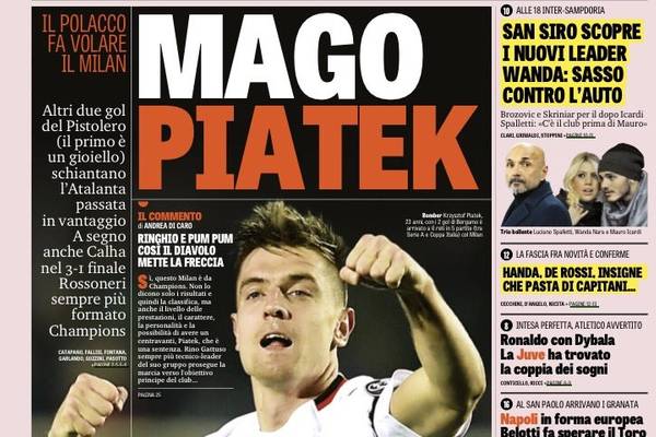 Włoskie media oceniły występ Krzysztofa Piątka. "Magik", "błyszczał jak klejnot na wieczornej gali" Włoskie media oceniły występ Krzysztofa Piątka. "Magik", "błyszczał jak klejnot na wieczornej gali"