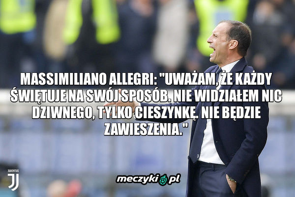 Trener Juventusu na temat cieszynki Ronaldo