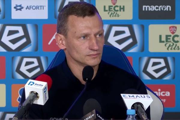 Trener Lecha zadowolony po triumfie. "Trzymamy się tego, co sobie założyliśmy"