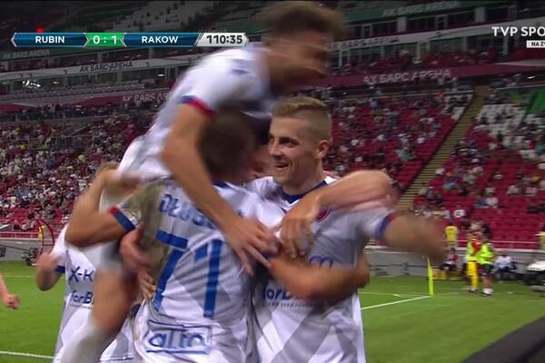 Raków Częstochowa z awansem do kolejnej rundy! Horror w końcówce, złota interwencja Kovacevicia [WIDEO]