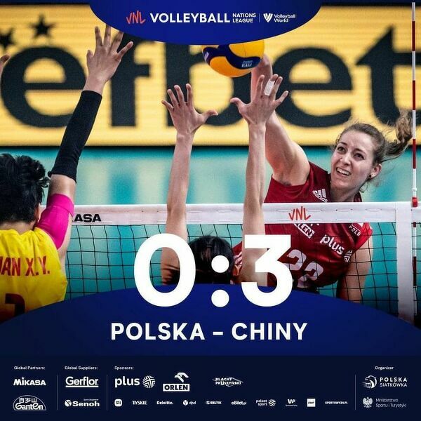 Reprezentacja Polski przegrywa z Chinami w meczu Ligi Narodów