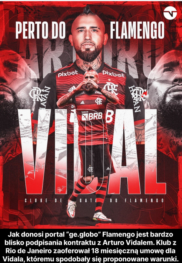 Flamengo o krok od pozyskania Arturo Vidala