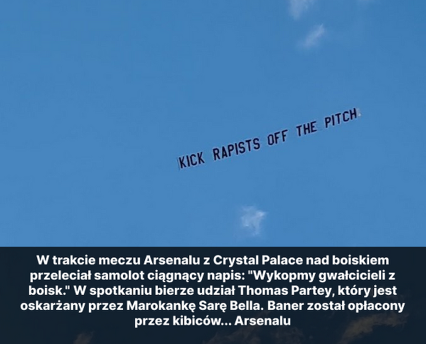 Kibice Arsenalu na mecz z Crystal Palace wynajęli... samolot