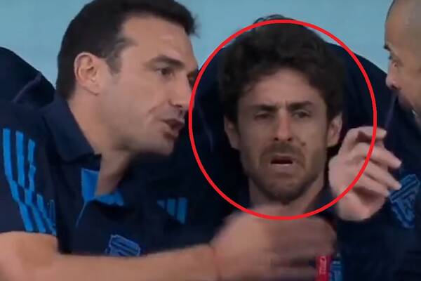 Łzy na ławce Argentyny po golu Leo Messiego. Asystentowi Scaloniego puściły emocje [WIDEO]