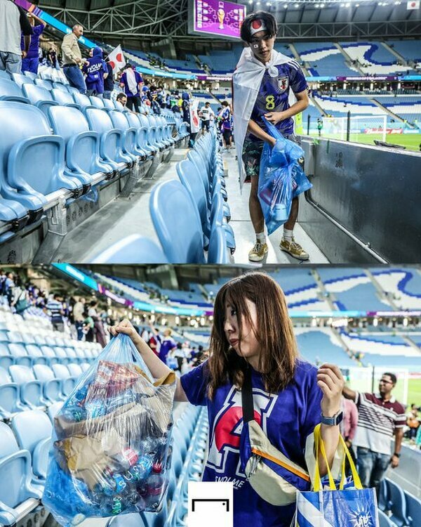Japończycy znowu posprzątali stadion po porażce 