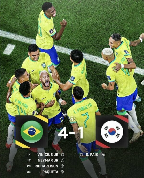 Brazylijczycy rozbili Koreańczyków i meldują się w 1/8 finału MŚ