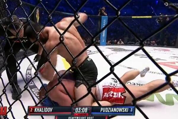 Chalidow znokautował Pudzianowskiego! Demolka w pojedynku legend KSW [WIDEO]