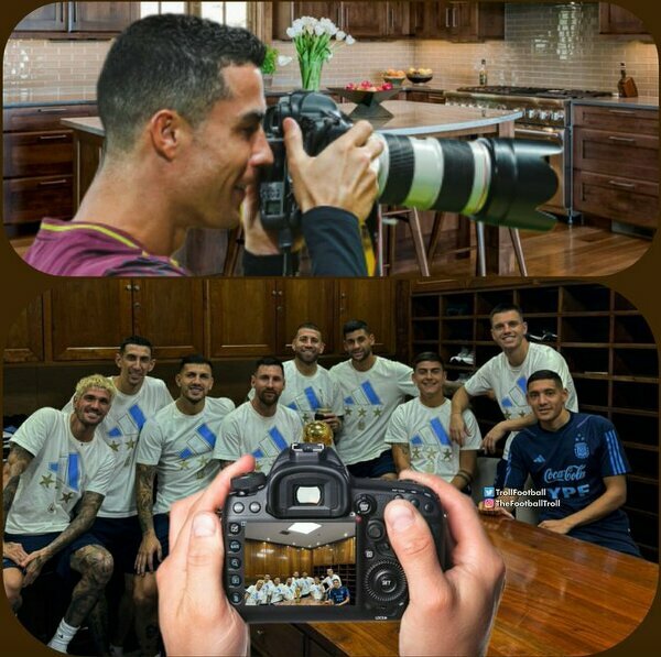 Ronaldo robił fotkę 