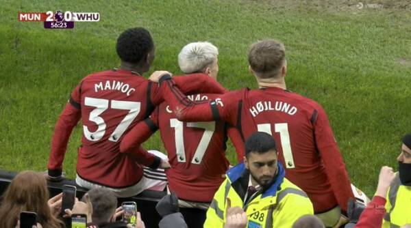 Gol Hojlunda, dublet Garnacho, triumf Manchesteru United! Pech Fabiańskiego przy utracie gola [WIDEO]