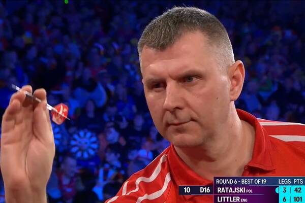 Ratajski postawił się mistrzowi świata. Wyrównany mecz Ratajski postawił się mistrzowi świata. Wyrównany mecz