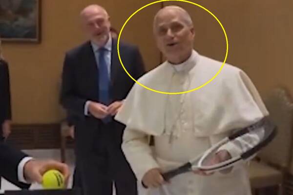 Niespodziewana propozycja dla… papieża. Gwiazda tenisa zszokowała [WIDEO]