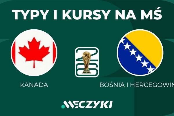 Kanada - Bośnia i Hercegowina: typy i kursy bukmacherskie na mundial (12.06.26)