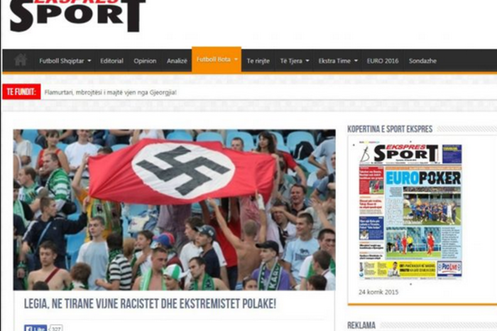 Legia protestuje przeciw oskarżaniu o nazizm