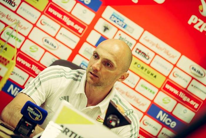 Trener GKS-u Tychy wniebowzięty po sensacyjnym zwycięstwie. "Dziękuję drużynie za wysiłek i poświęcenie"