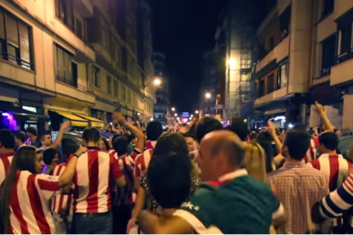 Szaleństwo w Bilbao, kibice świętują [video]