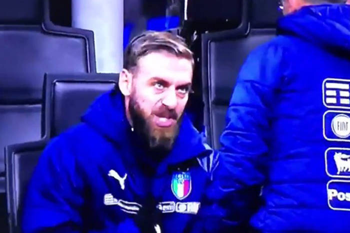 De Rossi zrugał trenerów reprezentacji Włoch. "K..., ja mam wejść? Musimy wygrać, a nie zremisować" [VIDEO]