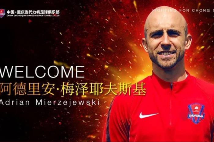 Adrian Mierzejewski ma nowy klub. Nadal będzie grał w Chinach Adrian Mierzejewski ma nowy klub. Nadal będzie grał w Chinach