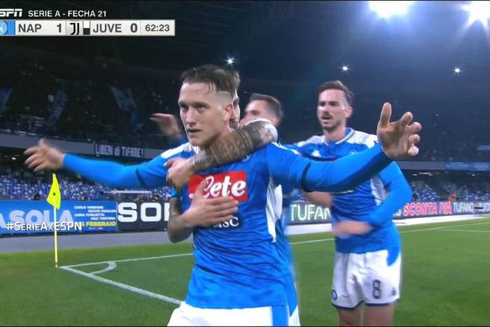 Napoli wygrało z Juventusem w hicie Serie A! Piotr Zieliński pokonał Wojciecha Szczęsnego [WIDEO]