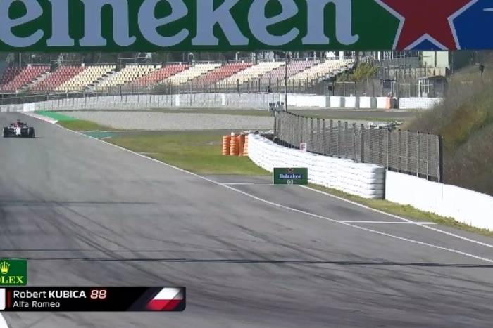 Robert Kubica w nowym bolidzie. Polak wziął udział w testach w Barcelonie.