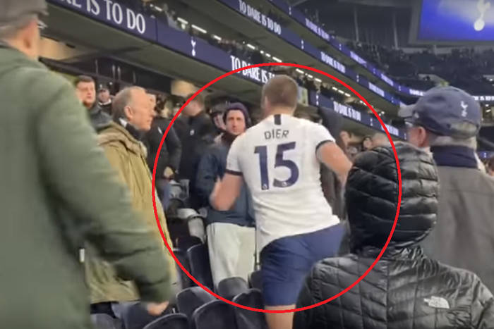 Piłkarz Tottenhamu wtargnął na trybuny, by walczyć z kibicem. Musiała interweniować ochrona [WIDEO]