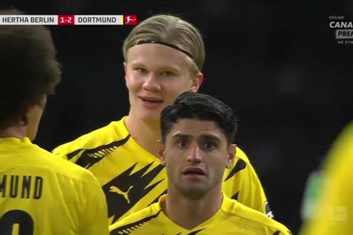 Erling Haaland show, cztery gole Norwega dla Borussii Dortmund! Słaby mecz Krzysztofa Piątka [WIDEO]