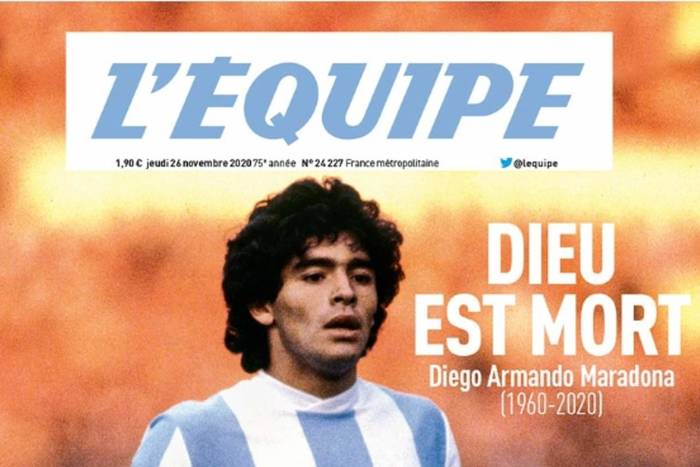 Światowe media żegnają Diego Maradonę. Przepiękne okładki sportowych dzienników [ZDJĘCIA]