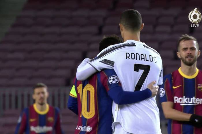 Piękny obrazek przed hitem Ligi Mistrzów. Leo Messi i Cristiano Ronaldo znów przeciwko sobie [WIDEO]