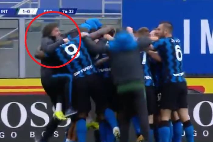 Inter Mediolan coraz bliżej mistrzostwa. Antonio Conte oszalał z radości po zwycięskim golu [WIDEO]