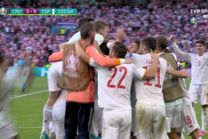 Szalony mecz i wielki triumf Hiszpanów! Osiem goli w Kopenhadze, wicemistrzowie świata za burtą [WIDEO]