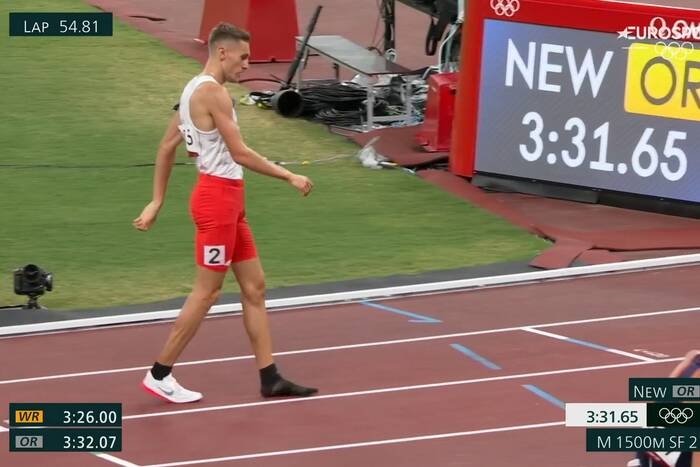 Polski biegacz zgubił buta, ale wystąpi w finale. Protest działaczy przyniósł efekt [WIDEO]