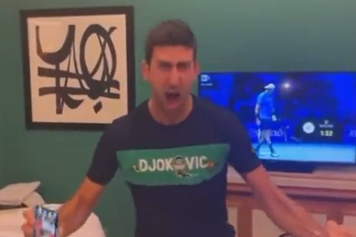 Wielka radość Novaka Djokovicia! Tak zareagował na wygraną Serbii z Portugalią [WIDEO]