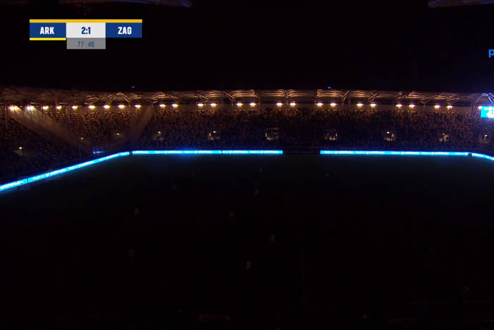 Przerwany mecz w Pucharze Polski! Awaria oświetlenia na stadionie Arki Gdynia. Znów trafiło na Zagłębie Lubin