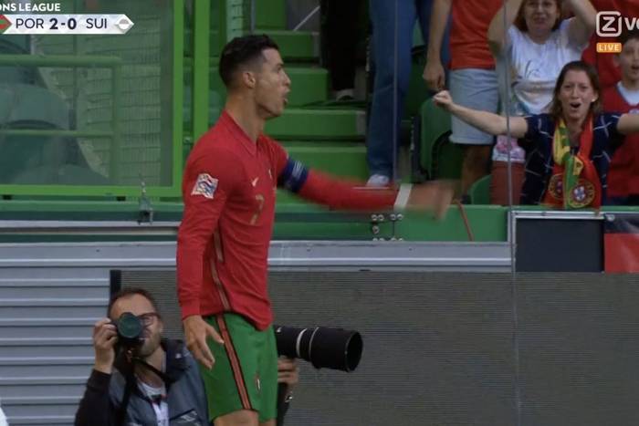 Dublet Cristiano Ronaldo w spotkaniu ze Szwajcarią. Portugalczycy rozgromili rywali w Lidze Narodów [WIDEO]