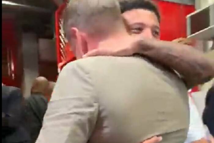 Piękna reakcja Jadona Sancho na widok Łukasza Piszczka. Anglik nie zapomniał. "Jak się masz?" [WIDEO]