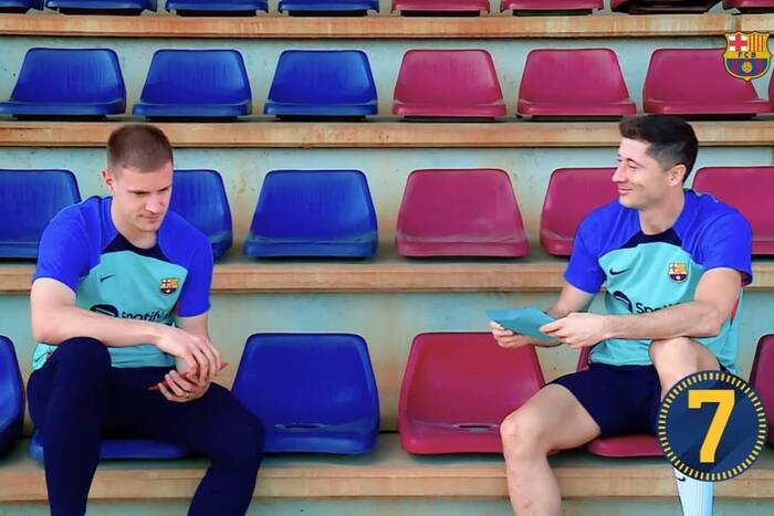Lewandowski zremisował z ter Stegenem w specjalnym pojedynku. Wyjątkowy materiał przed El Clasico [WIDEO]