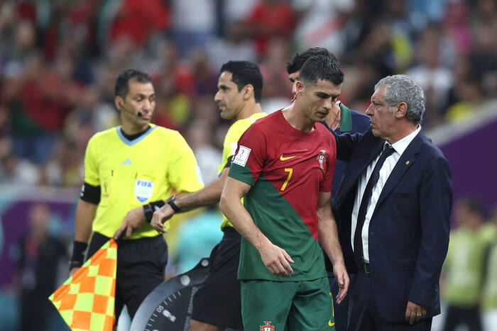 Trener reprezentacji Portugalii dyscyplinował Cristiano Ronaldo. "Nie podobało mi się to"