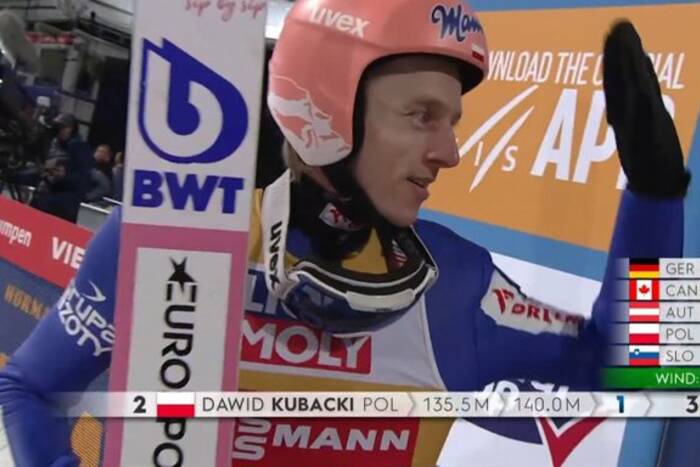 Dawid Kubacki na podium w ostatnim konkursie Turnieju Czterech Skoczni! Spektakularny triumf Graneruda Dawid Kubacki na podium w ostatnim konkursie Turnieju Czterech Skoczni! Spektakularny triumf Graneruda