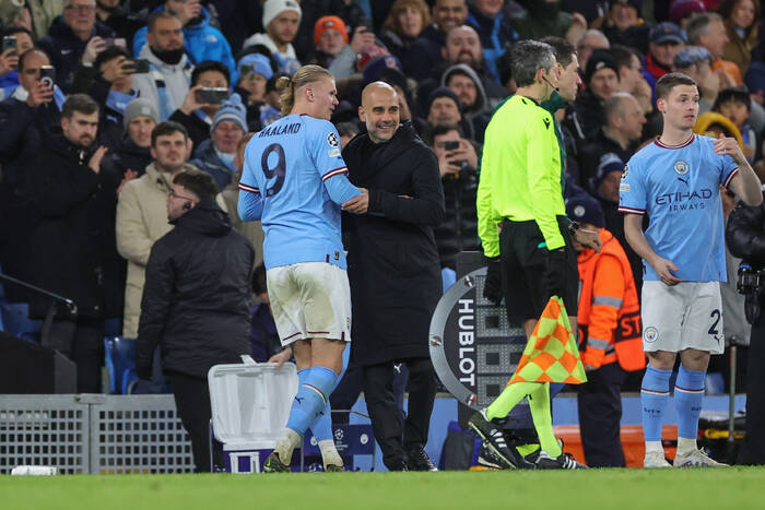 "Kiedy strzelasz ponad 60 goli... k***a". Guardiola zaskoczył po pytaniu o Haalanda [WIDEO]