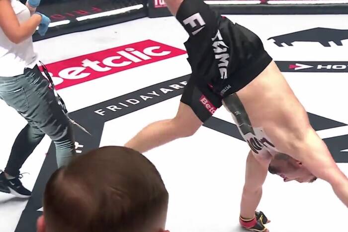 "Miałby dwa nokauty na koncie". Kuriozalne sceny na Fame MMA. Internauci drwią ze zwycięzcy walki [WIDEO]