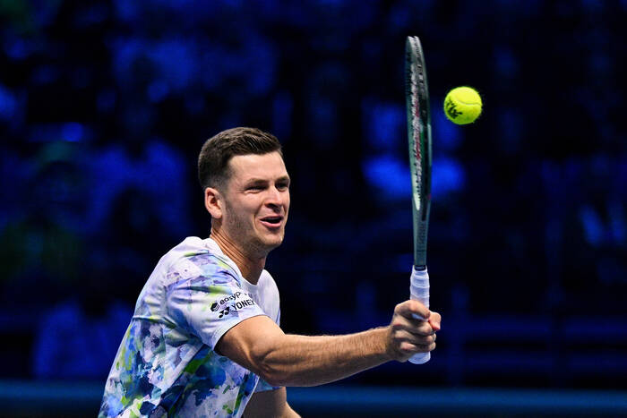 Hurkacz postawił się Djokoviciowi! Serb może przez to odpaść z ATP Finals [WIDEO]